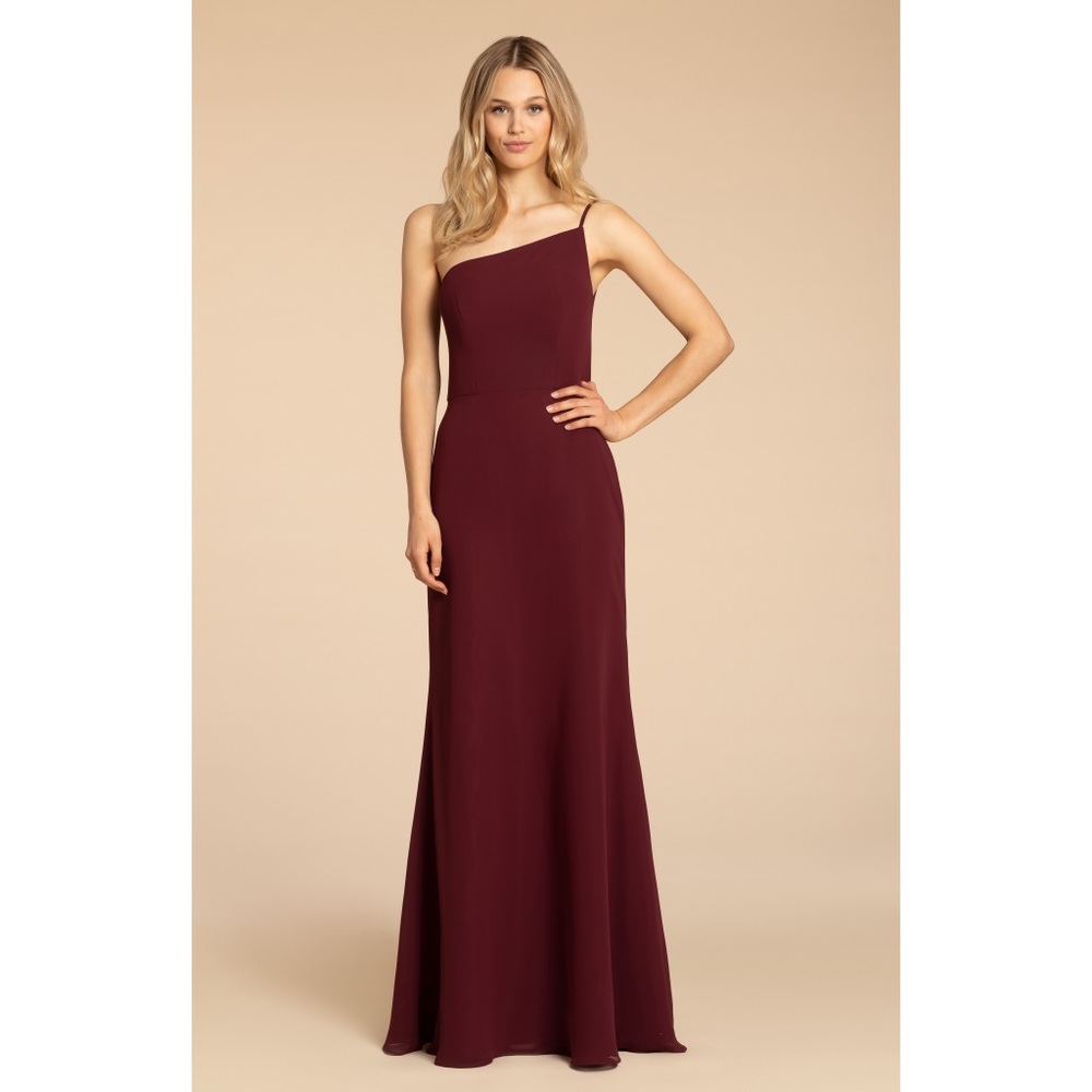 Hayley Paige bridesmaid dress size 4 color sangria/burgundy